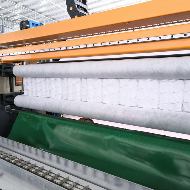 উচ্চ কার্যক্ষমতা 6.5KW পকেট স্প্রিং অ্যাসেম্বলি মেশিন 5-6 স্ট্রিং / মিনিট আউটপুট